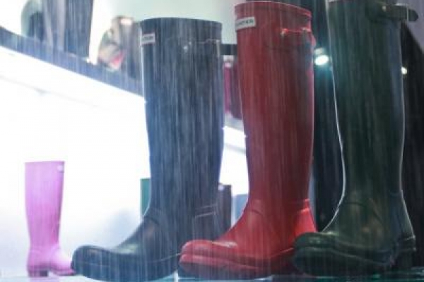 雨中漫步，Hunter Boots