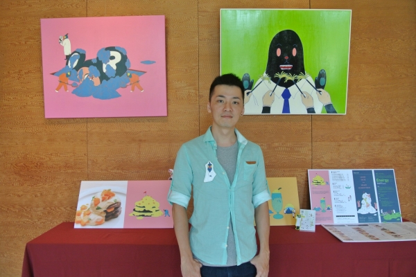 Eslite Café 信義店 x 鸚鵡人 x ART STUDIO 跨界合作,畫作美食端上桌